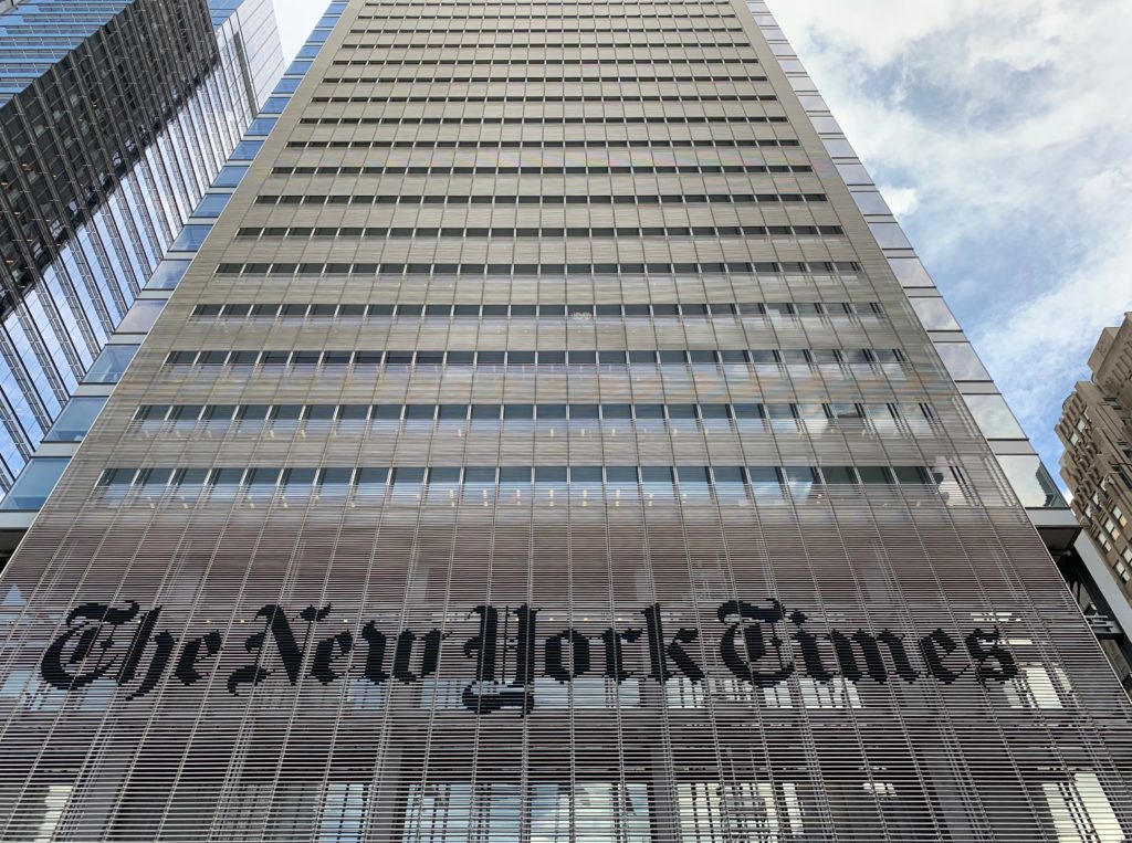 New York Times kontor.